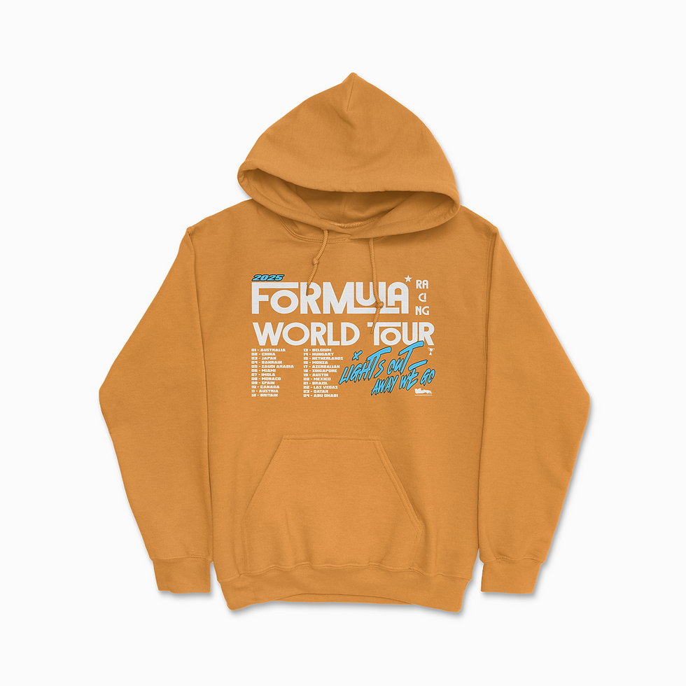 Thumbnail: Gold Yellow Racing World Tour Hoodie | Vintage Motorsport Inspired Sweatshirt