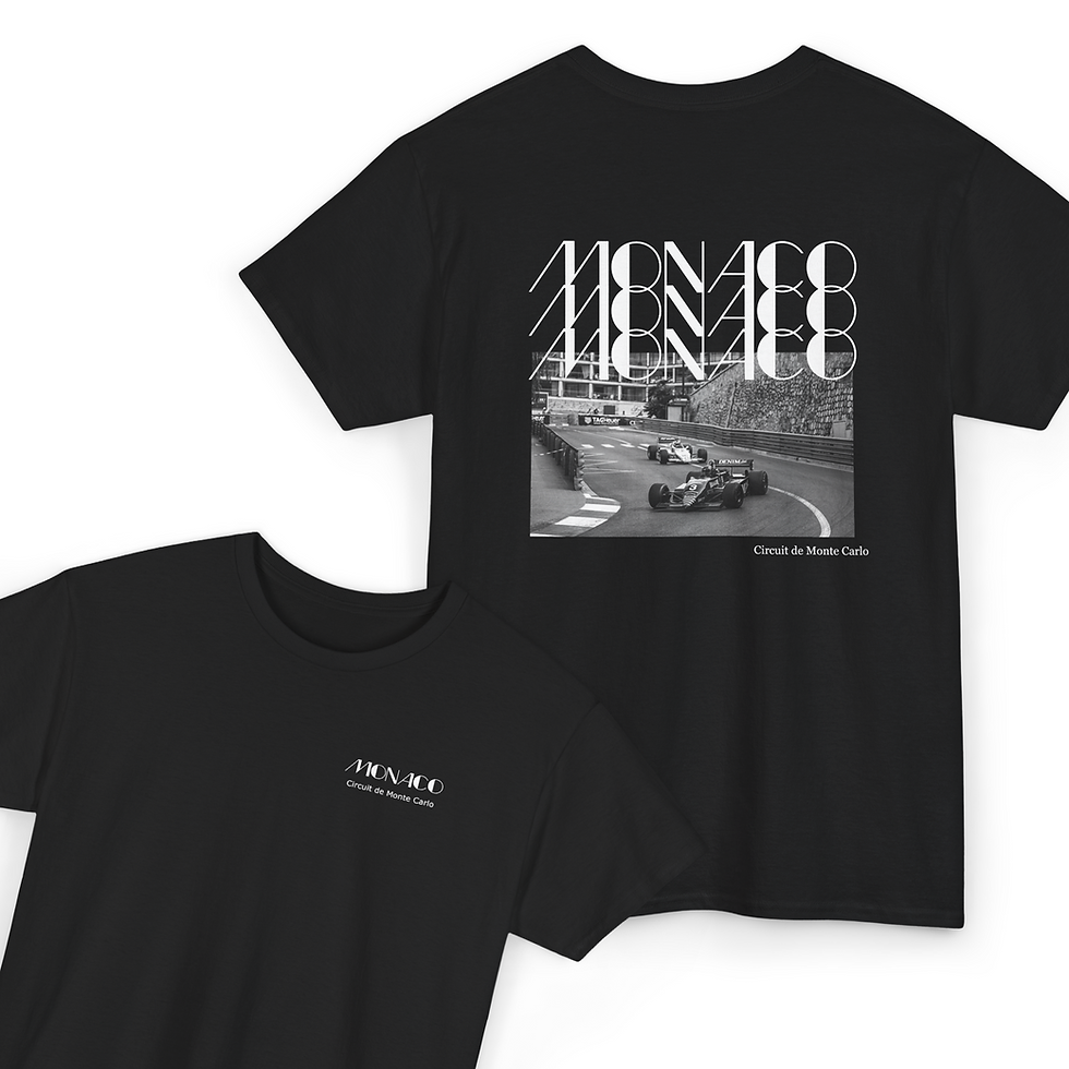 monaco racing t-shirt monte carlo circuit motorsport unisex cotton tee