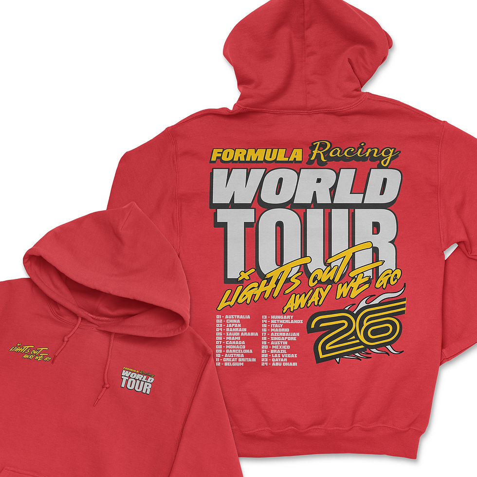 Thumbnail: Racing World Tour 2026 Hoodie Retro Inspired Motorsport Apparel
