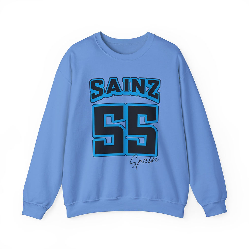 Thumbnail: sainz sweatshirt spanish racing driver unisex pullover vintage formula motorsport graphic apparel