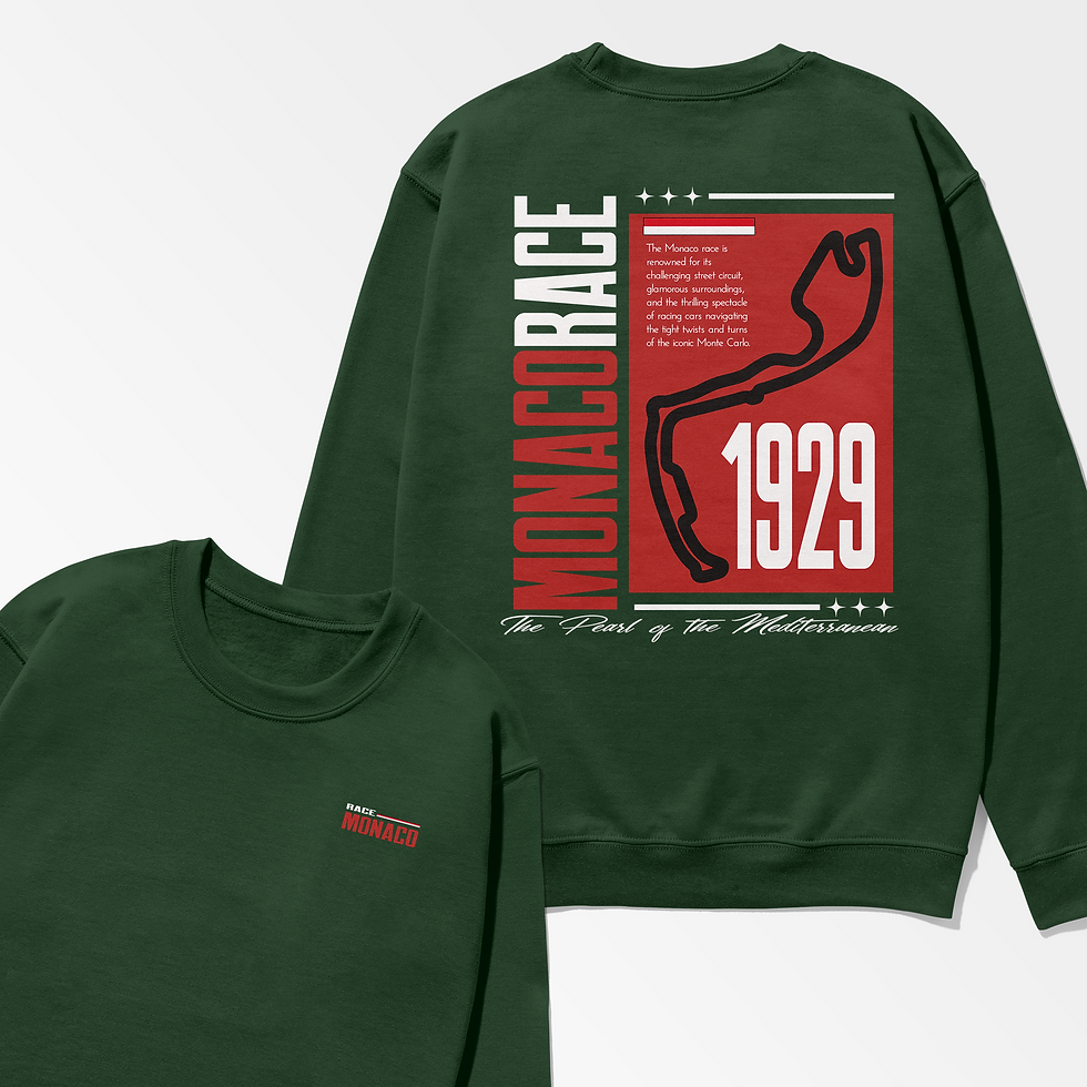 Thumbnail: Monaco Racing Track Sweatshirt – Monte Carlo Grand Prix Streetwear