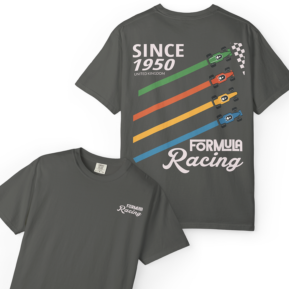 Thumbnail: retro grand prix tee vintage racing t-shirt motorsport fan apparel formula retro graphic top