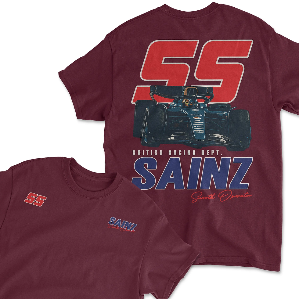 Thumbnail: sainz inspired motorsport racing unisex heavy cotton t shirt for race fans