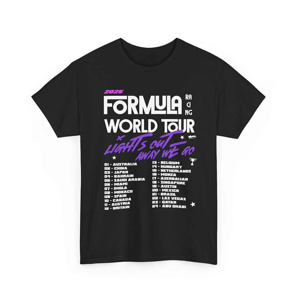 racing world tour inspired t-shirt vintage formula unisex tee motorsport global racing graphic fan apparel