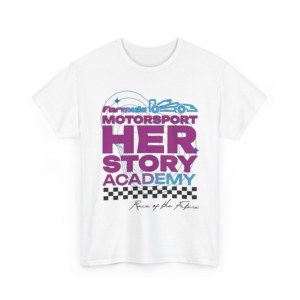 racing academy t-shirt women in motorsport empowerment tee unisex inspiring racing graphic formula fan apparel