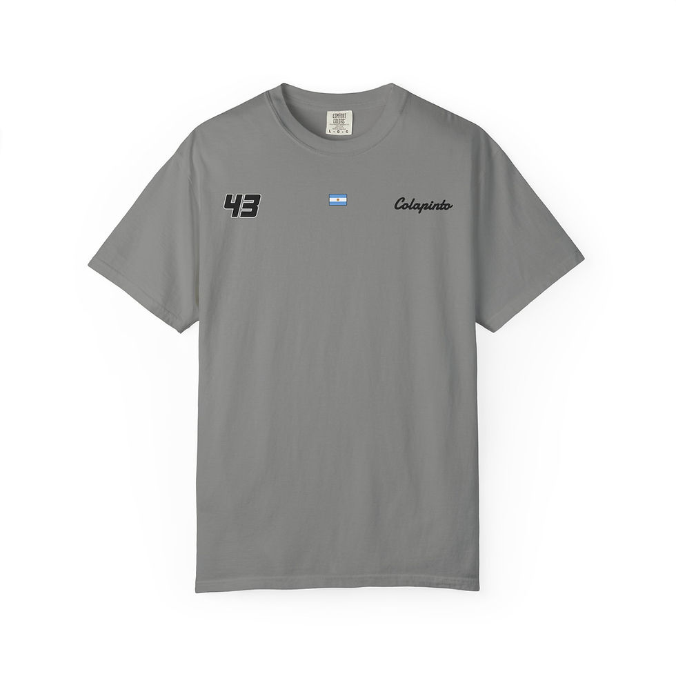 Thumbnail: colapinto inspired comfort colors motorsport racing t shirt retro streetwear tee