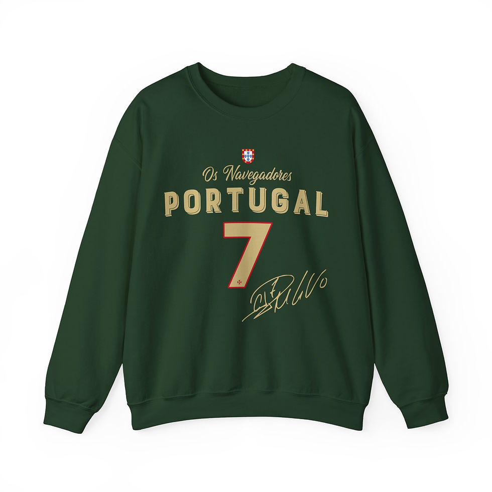 portugal football sweatshirt portuguese soccer crewneck vintage world football fan graphic unisex apparel