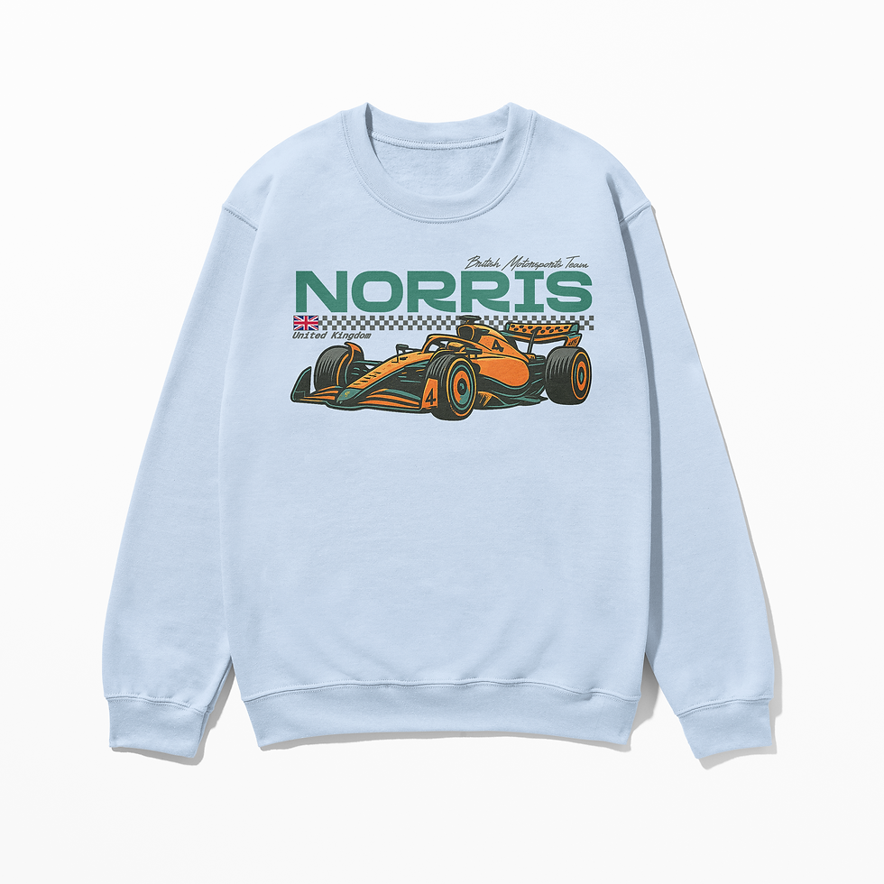 Thumbnail: Norris Racing Sweatshirt – Retro Motorsport Graphic Crewneck