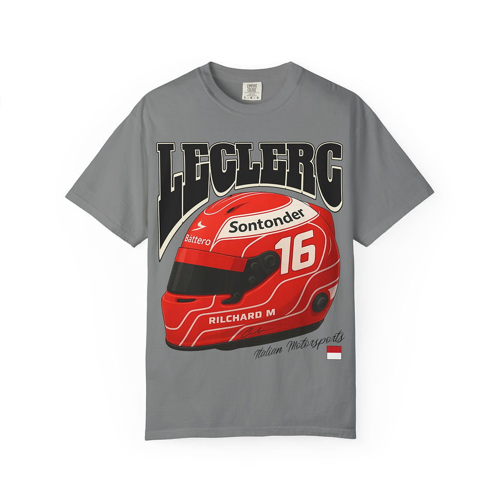 Thumbnail: leclerc t-shirt monaco streetwear racing unisex tee vintage formula motorsport graphic fan apparel
