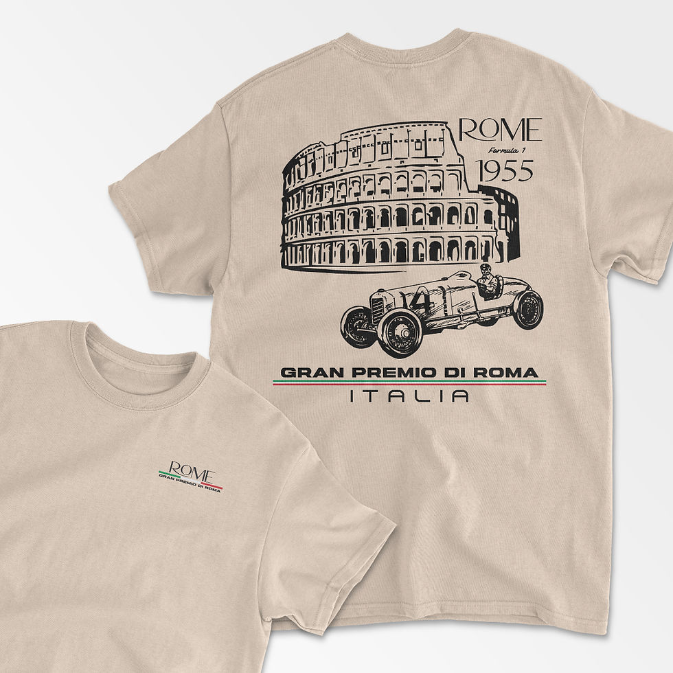 Thumbnail: Rome Racing Track T-Shirt – Italian Grand Prix Motorsport Tee