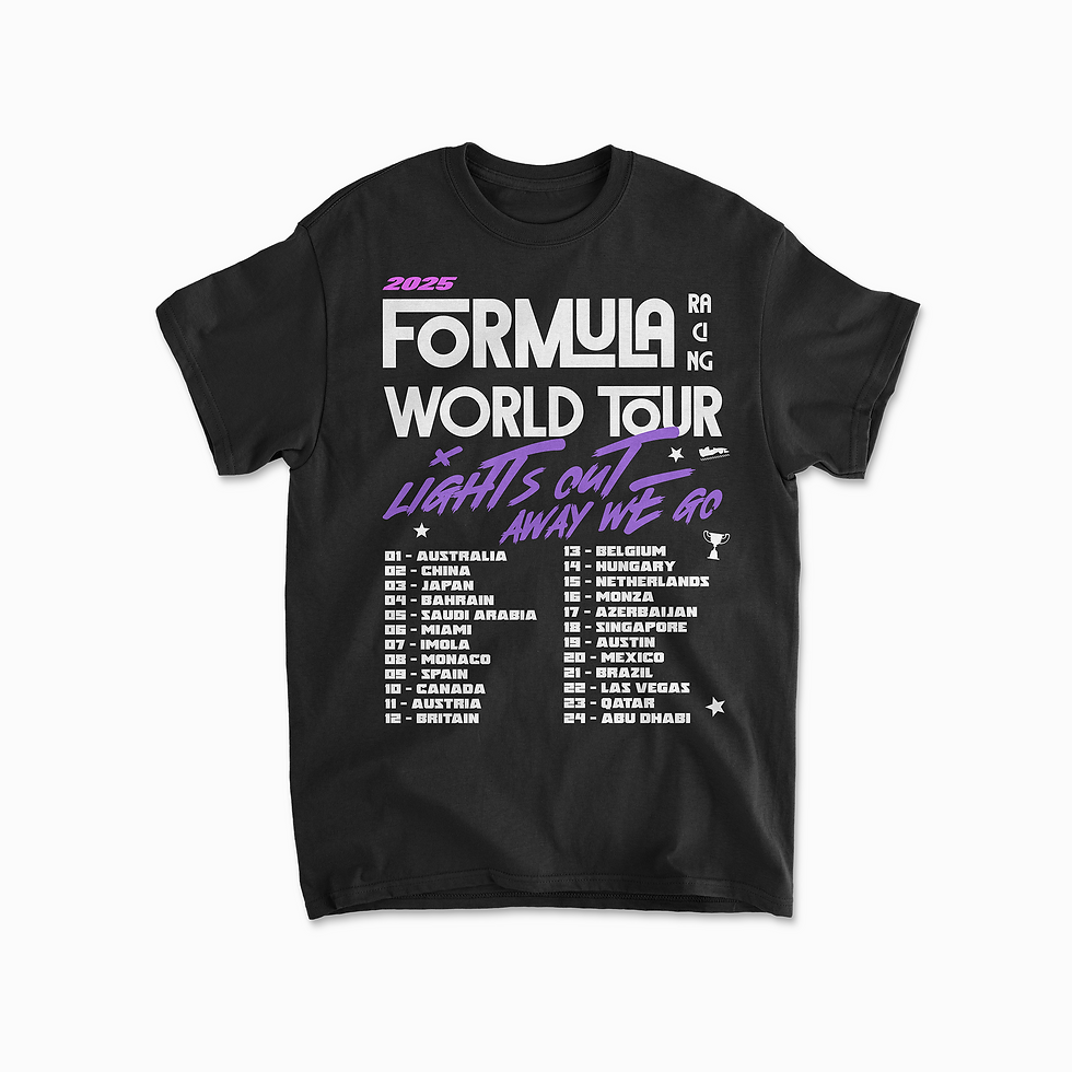 Thumbnail: Racing World Tour Inspired T-Shirt | Vintage Formula Unisex Tee