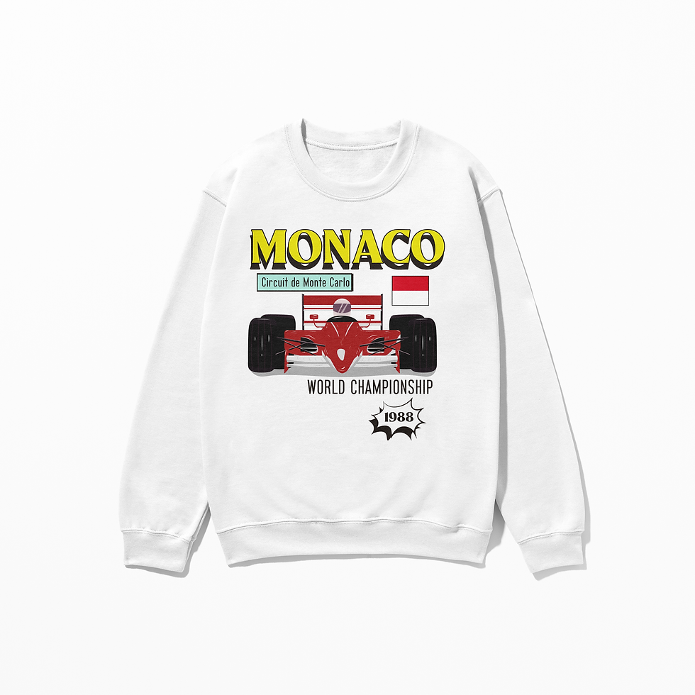 Thumbnail: Monaco Racing Sweatshirt | Vintage 1988 Monte Carlo Circuit Pullover