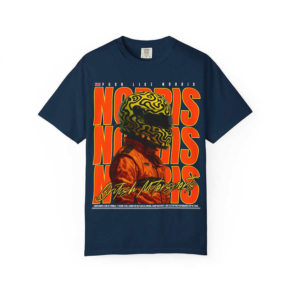 Thumbnail: norris t-shirt british racing team comfort colors tee vintage formula motorsport graphic fan apparel