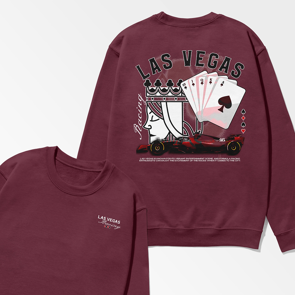 Thumbnail: las vegas nevada motorsport racing unisex crewneck sweatshirt for race fans