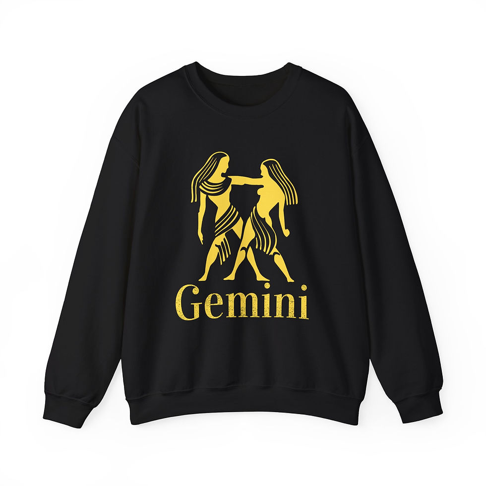 gemini sweatshirt zodiac sign astrology gift unisex tee horoscope celestial graphic apparel