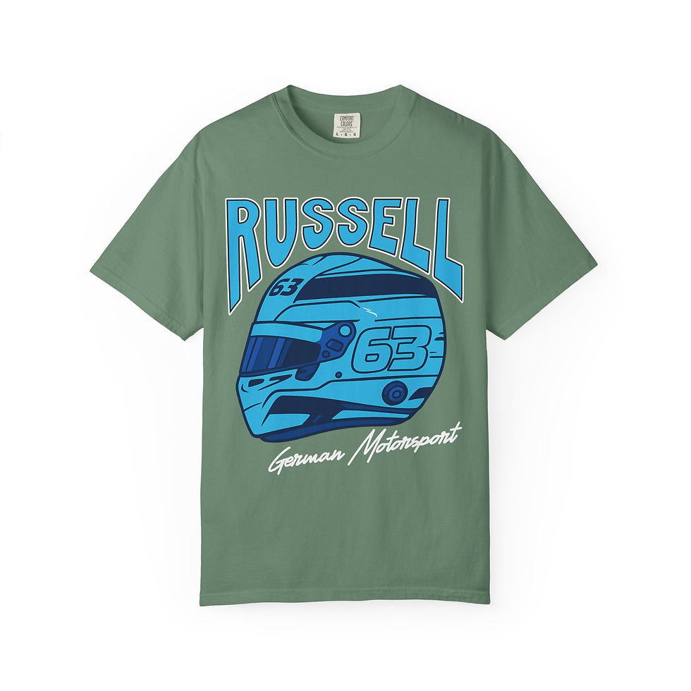 Thumbnail: russell racing t-shirt comfort colors motorsport graphic unisex