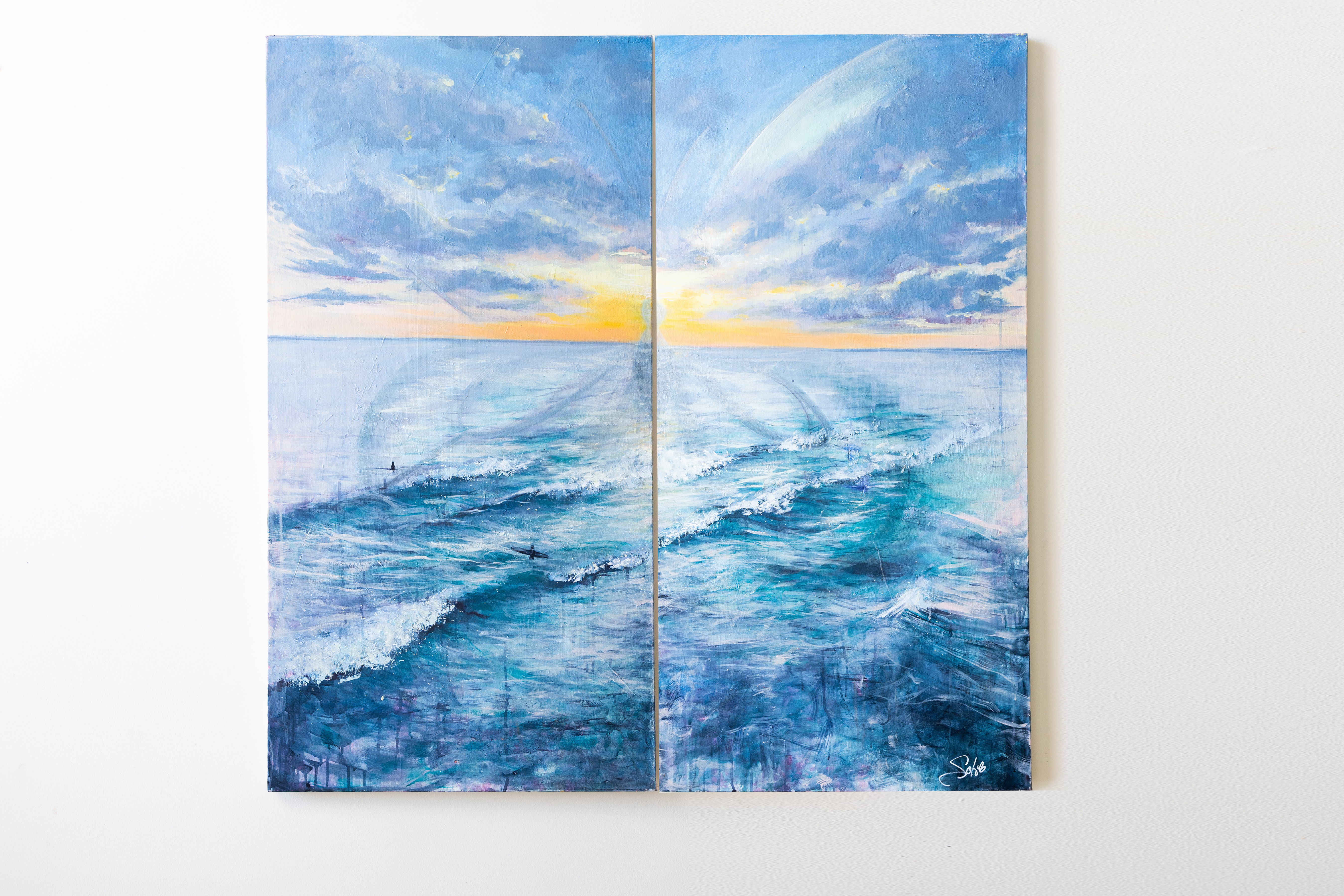 Two Pieces Coming Together (Diptych)