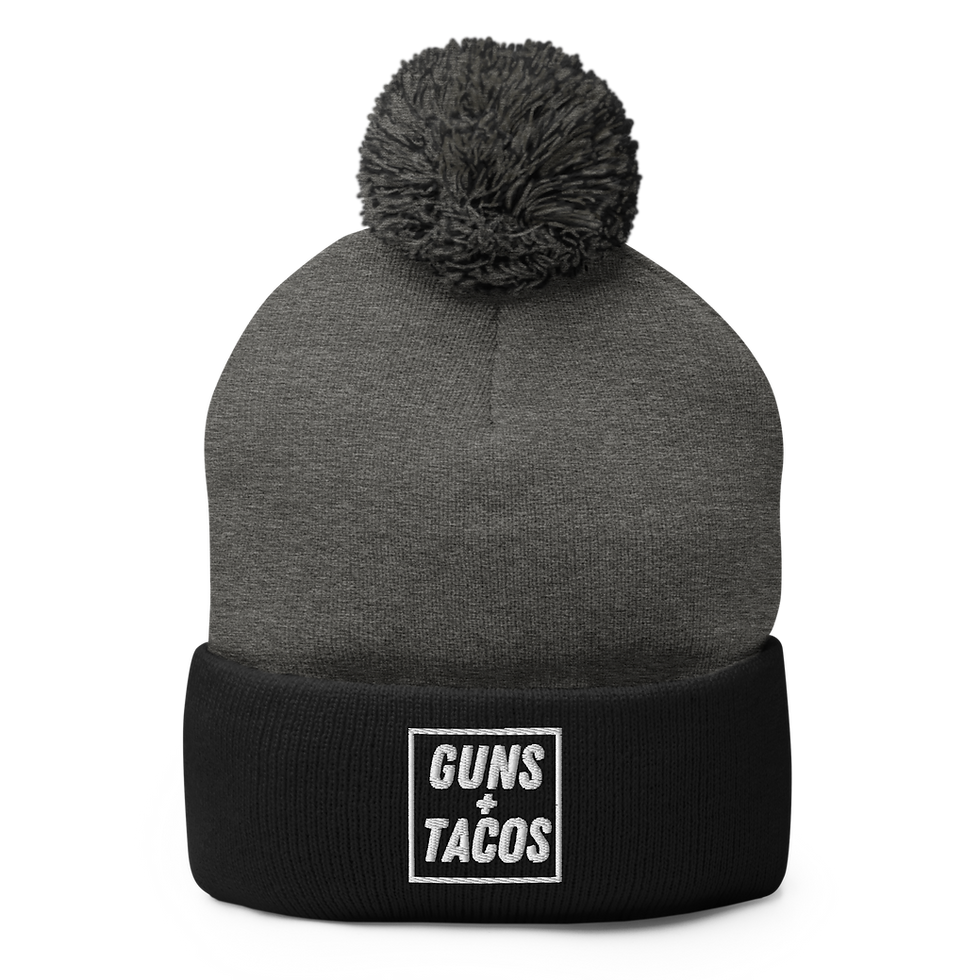 Thumbnail: Guns+Tacos Pom-Pom Beanie