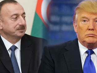 Azərbaycan Prezidenti İlham Əliyev və ABŞ Prezidenti Donald Tramp