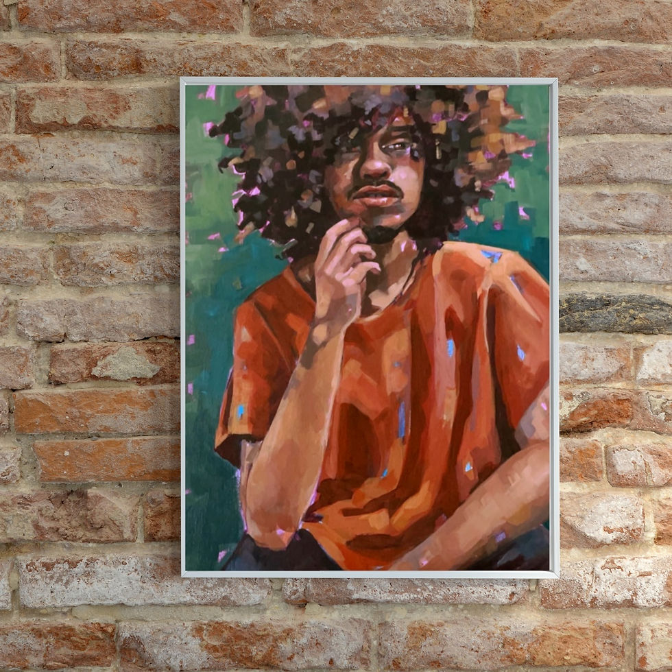 Thumbnail: Deep Thought Original Acrylic Painting
