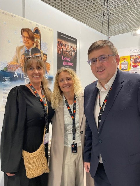 Together with our sales agent Slawomir Ciok at Marché du Film, The Palais des Festivales Cannes.