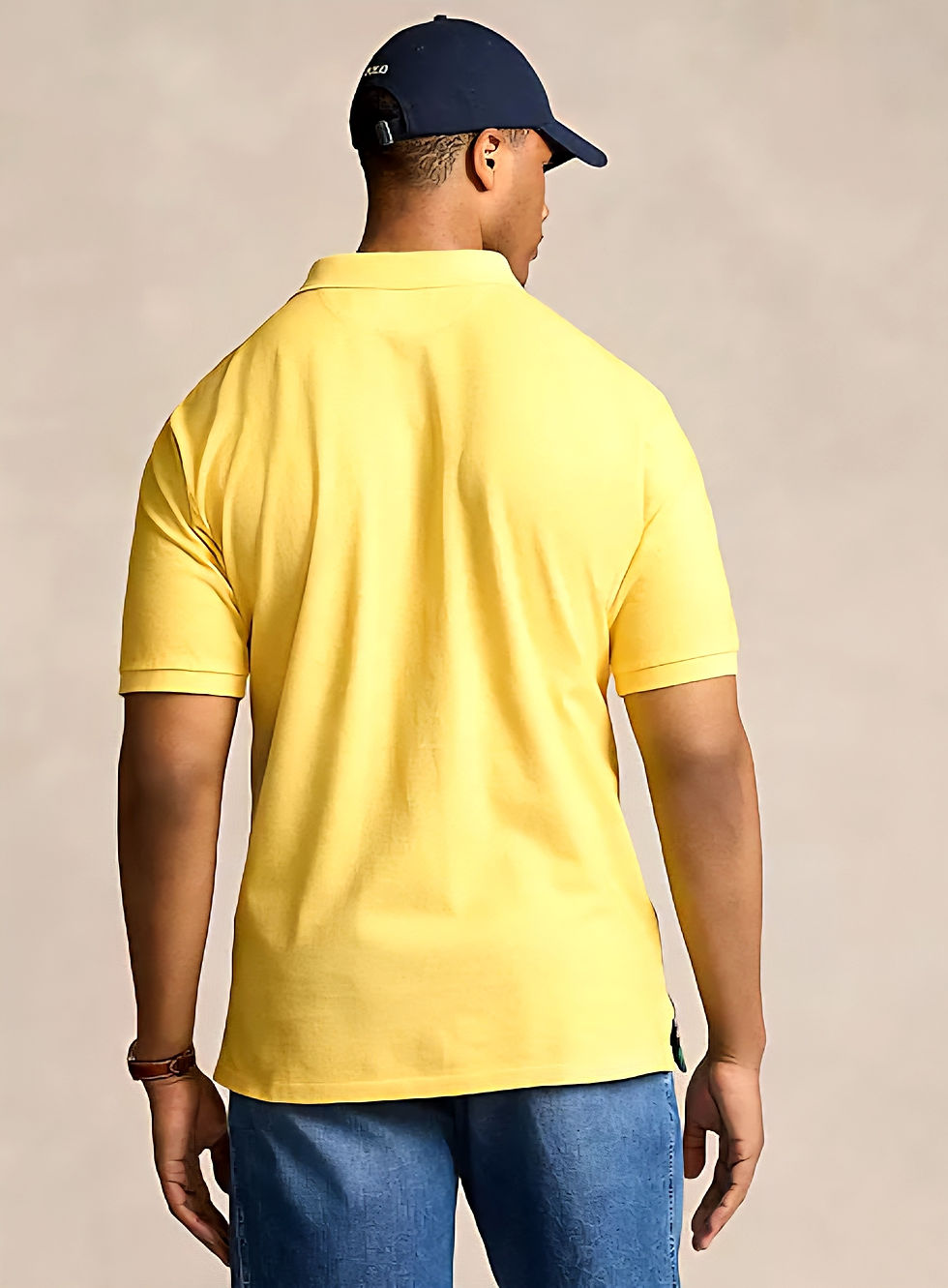 Thumbnail: POLO RALPH LAUREN MESH "TROPICAL" GRAPHIC SHIRT Big & Tall S. Yellow