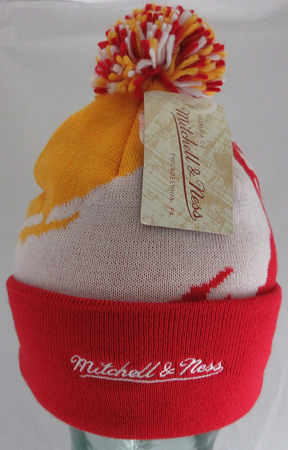Thumbnail: ATLANTA "HAWKS" MITCHELL AND NESS RETRO CUFFED KNIT BEANIE