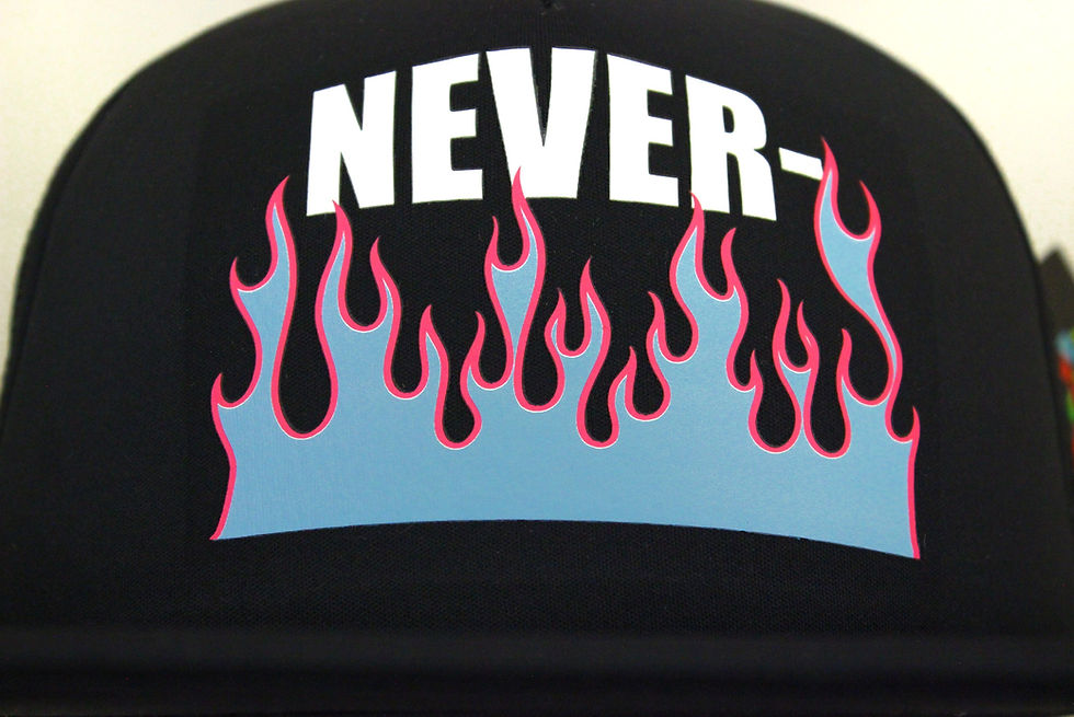 Thumbnail: NEVER BROKE AGAIN "NEVER" TRUCKER HAT NBA YOUNGBOY Black