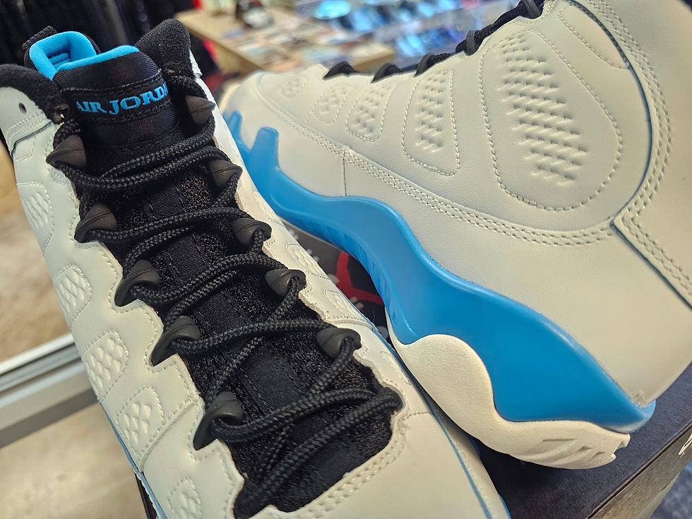 Thumbnail: AIR JORDAN 9 RETRO (GS) "POWDER BLUE" 2024 SZ. 7Y/ 8.5(W) FV0143-101 DS. White