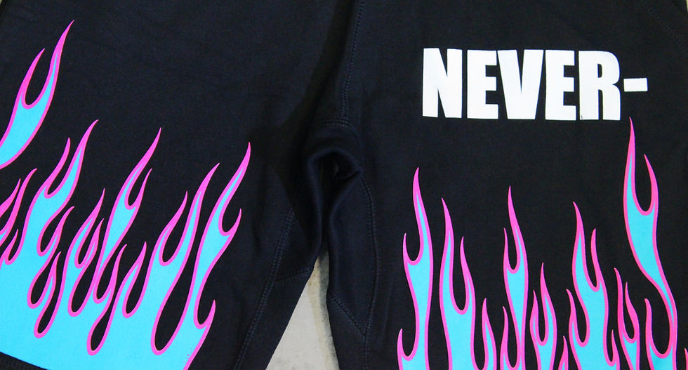 Thumbnail: NEVER BROKE AGAIN "NEVER" ATHLETIC SHORTS NBA YOUNGBOY Black