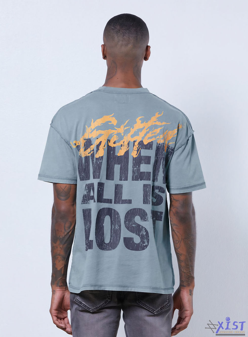 Thumbnail: GFTD LA "WHEN ALL IS FALL" DROP SHOULDER PREMIUM T SHIRT Blue Gifted LA