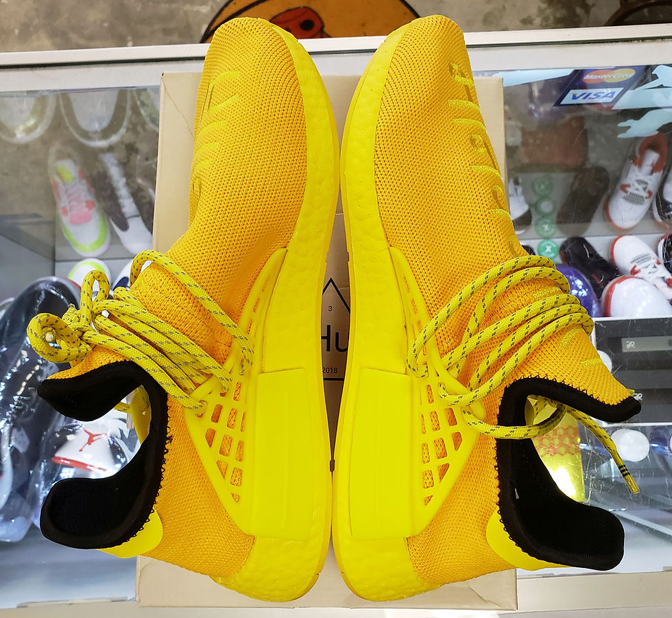 Thumbnail: .ADIDAS HU NMD PHARRELL "EXTRA EYE" YELLOW SZ. 8 MEN/ 9.5 WMNS GY0091 DS.