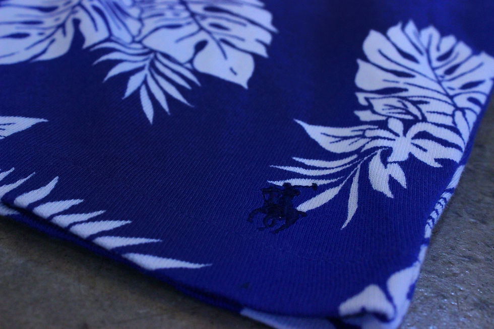 Thumbnail: POLO RALPH LAUREN 7.5in "MONSTERA SPA" TERRY SHORTS Blue