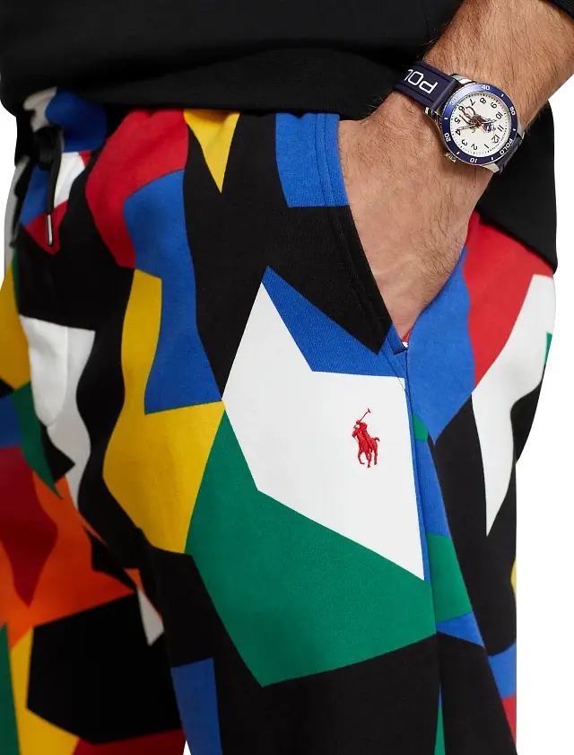 Thumbnail: POLO RALPH LAUREN "ABSTRACT-PRINT" DOUBLE-KNIT JOGGER PANT Multi