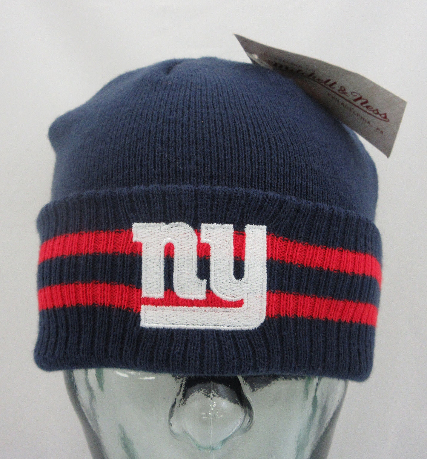NEW YORK "GIANTS" MITCHELL AND NESS RETRO CUFFED KNIT CAP