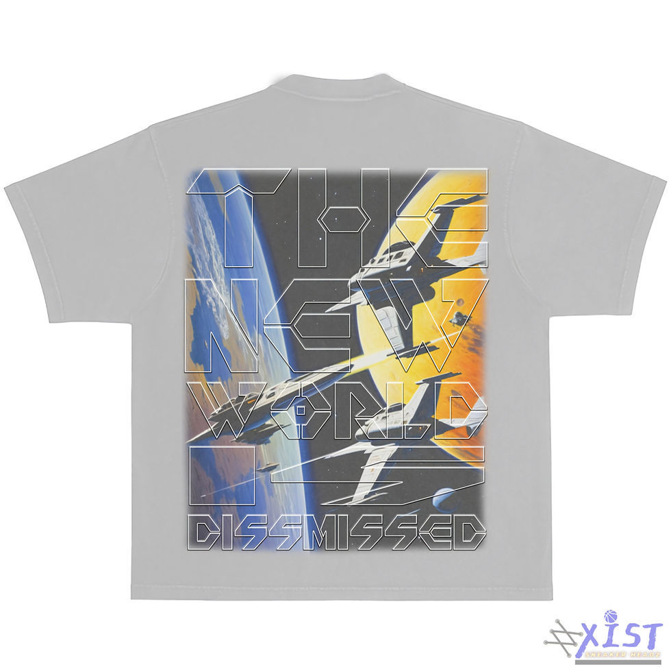 Thumbnail: DISSMISSED "STELLAR" OVERSIZED DROP SHOULDER SHIRT 300 GSM Pewter Grey