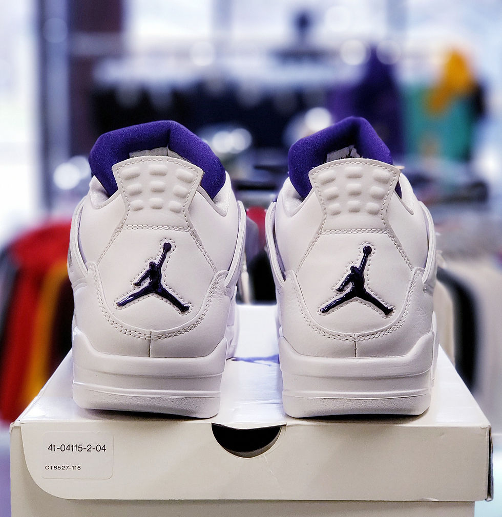 Thumbnail: AIR JORDAN 4 RETRO "METALLIC PURPLE" 2020 SZ 9.5/ 11(W) CT8527-115 DS.