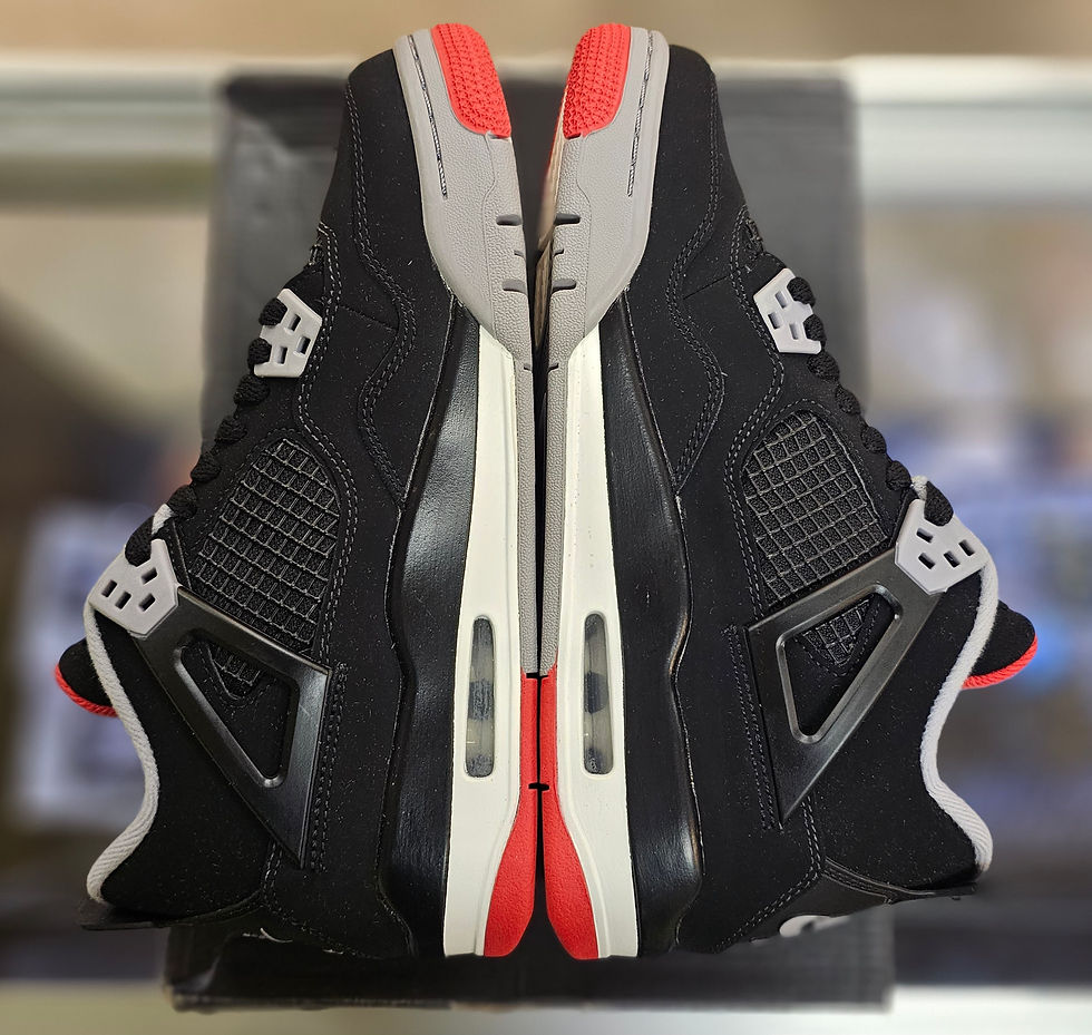 Thumbnail: AIR JORDAN 4 IV RETRO (GS) "BRED" Sz. 6.5Y  408452-060 DS.
