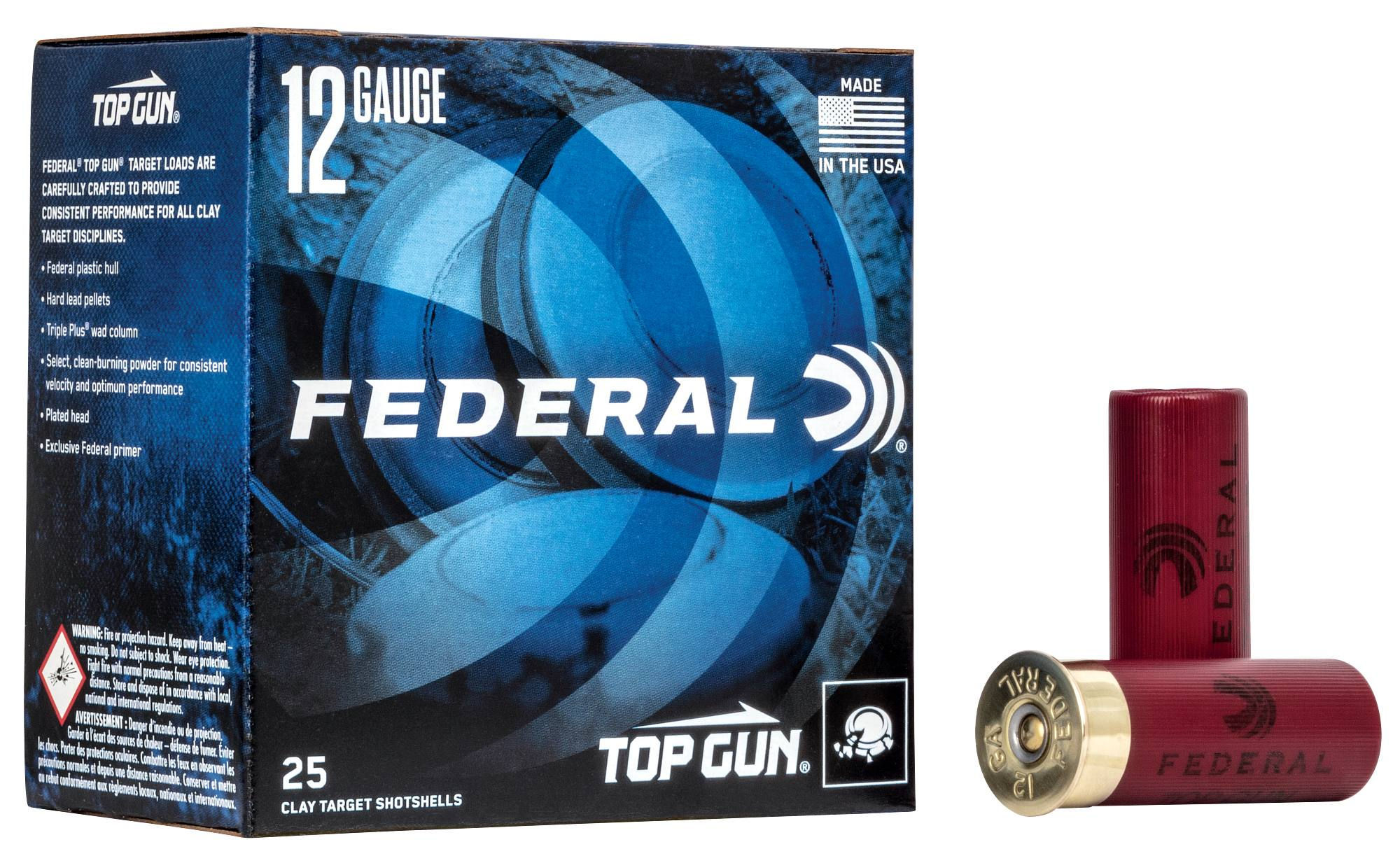 FEDERAL TOP GUN 12 GA 2.75" #7.5 3 DRAM (25 PACK-$0.38/rnd)