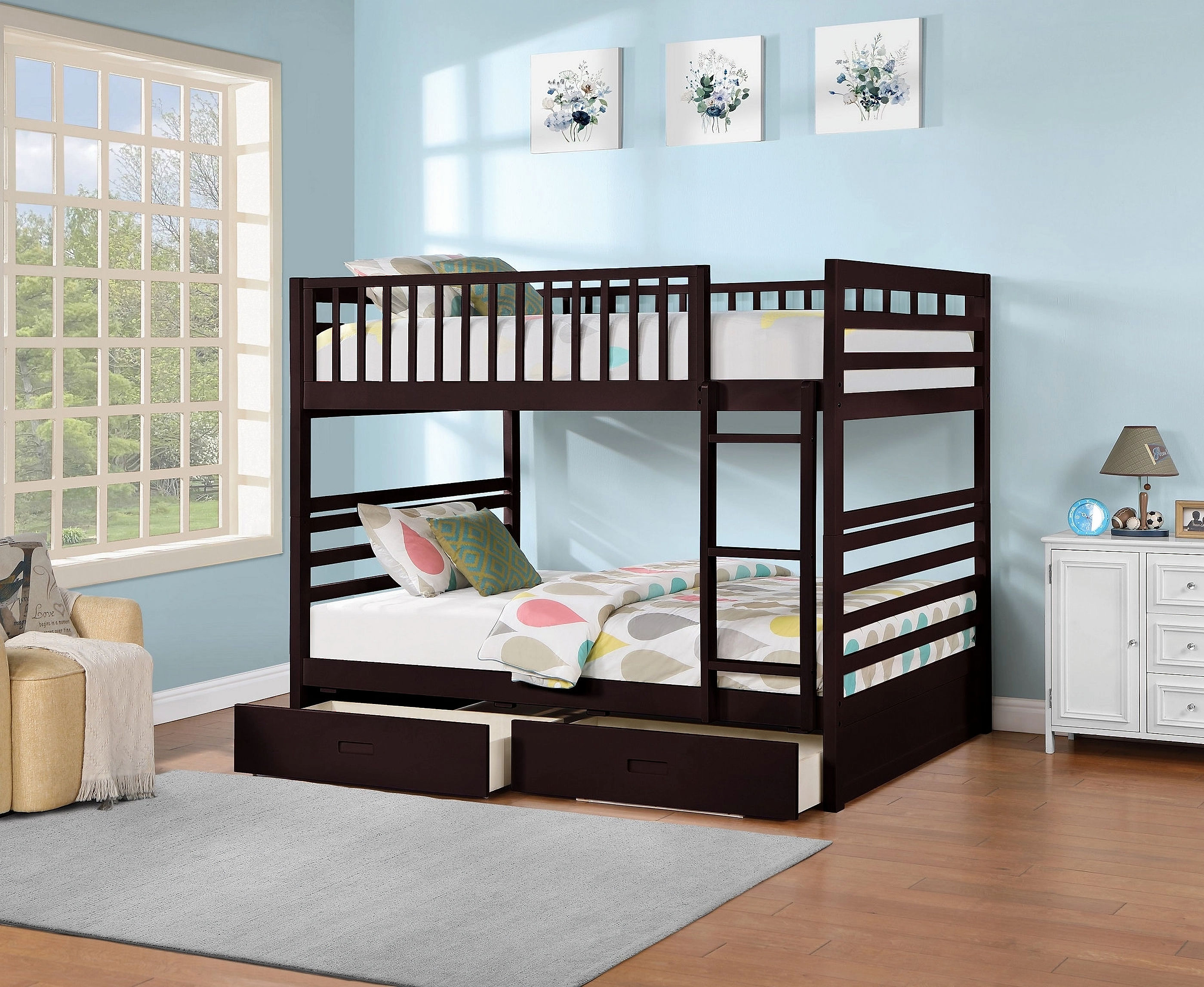Bunk Bed–B-115 (Double/Double)