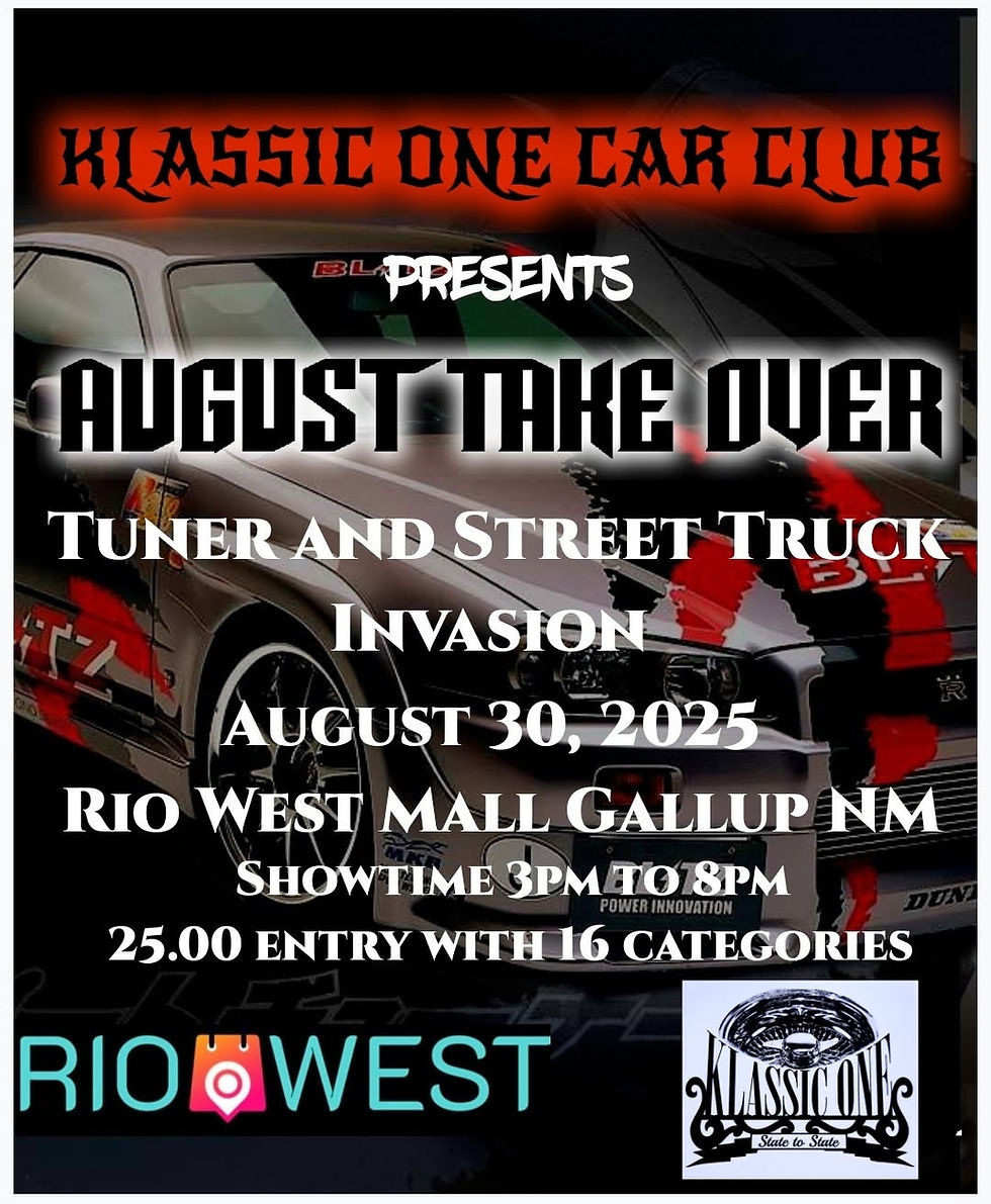 August Take Over Car Show presented by Klassic One Car Club