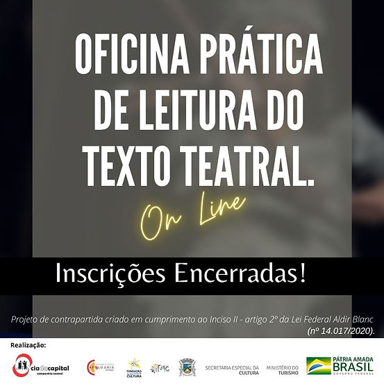 ENCERRADAS OFICINA PRÁTICA DE LEITURA D