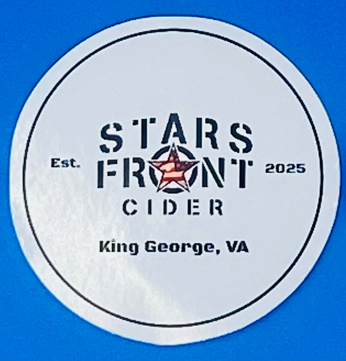 Stars Front Cider Sticker