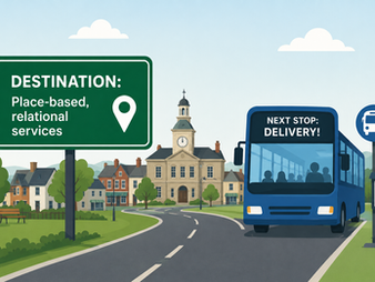 Destination: Place-based, relational working - Next stop: Delivery!