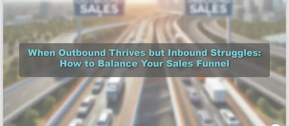 When Outbound Thrives but Inbound Struggles: How to Balance Your Sales Funnel