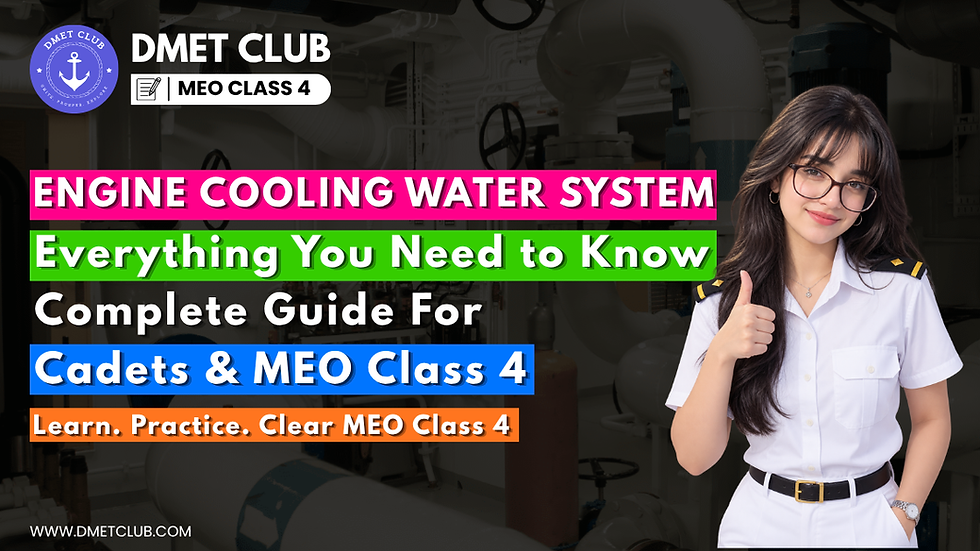 Engine Cooling Water System: A Complete Guide for Marine Engineers