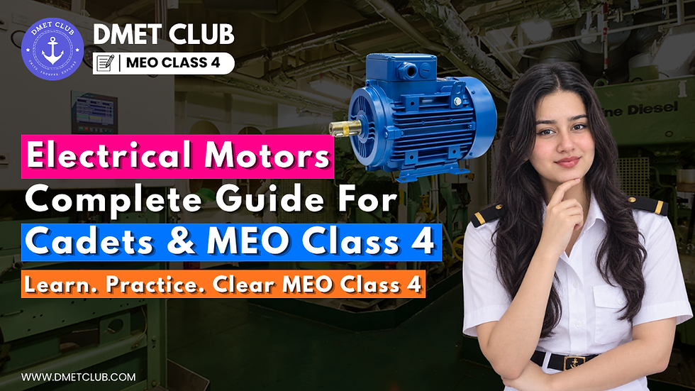 Electrical Motors on Ships: Complete Guide to AC & DC Motors | Everything You Need to Know
