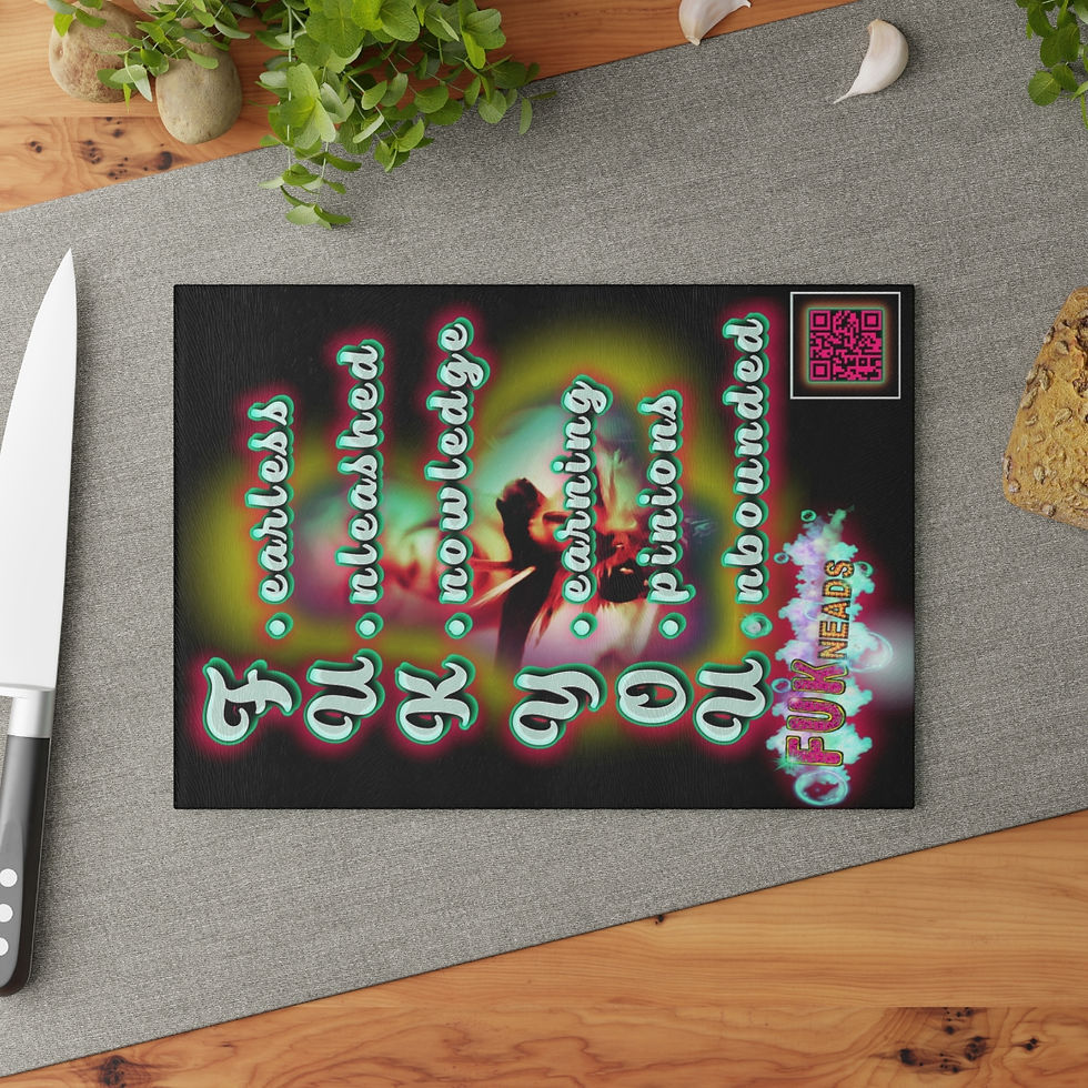 Thumbnail: Stop Violence Lets Cut It Up Glass Cutting Board
