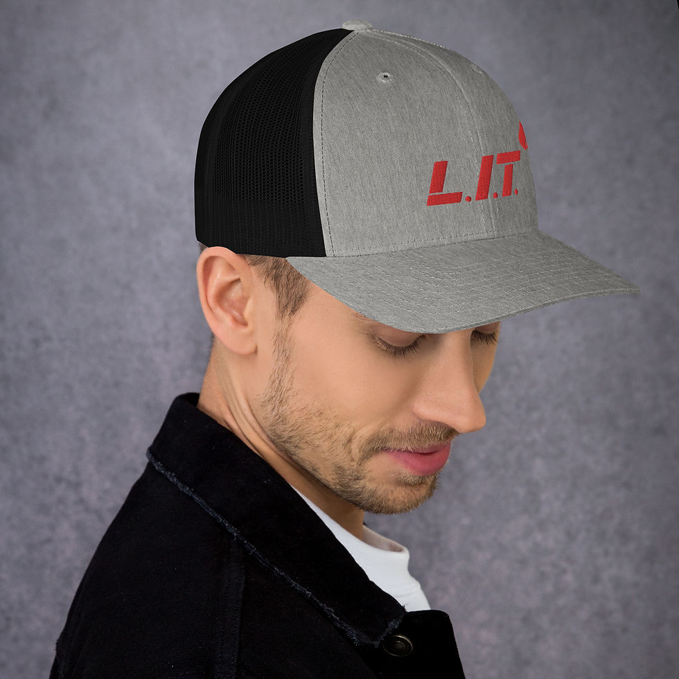 Thumbnail: L.I.T Trucker Cap Red Logo (Available In 13 Color Options)