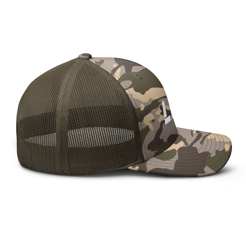 Thumbnail: L.I.T Camouflage Trucker Hat (White Logo)